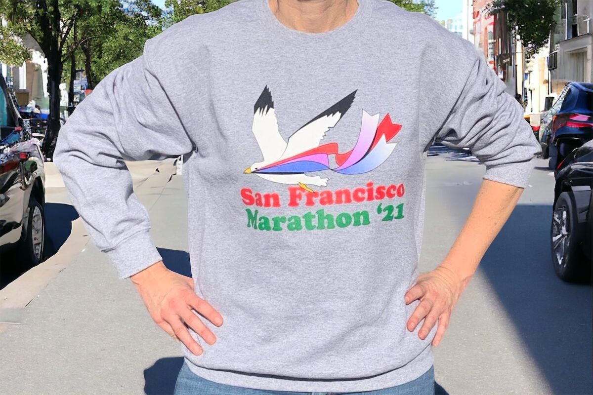 SF Marathon circa 1981 design vintage sweatshirt (reproduction)